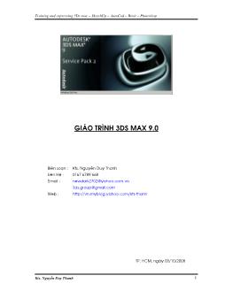 Giáo trình  3DS MAX 9.0