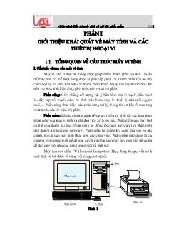 Giáo trình Bảo trì máy tính và cài đặt phần mềm