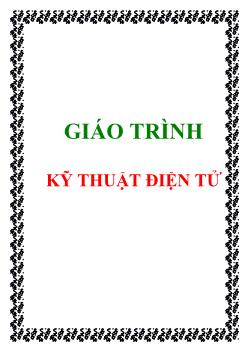 Giáo trình kỹ thuật điện tử