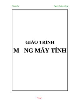 Giáo trình mạng máy tính