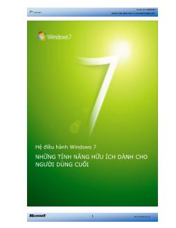 Hệ điều hành windows 7 - Những tính năng hữu ích dành cho người dùng cuối