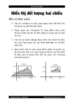 Hiển thị đối tượng hai chiều