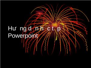 Hướng dẫn học tập Powerpoint