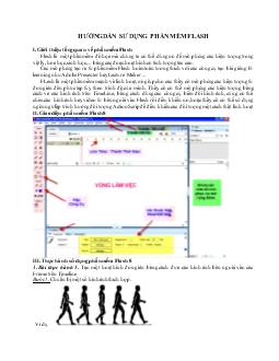 Hướng dẫn sử dụng phần mềm flash