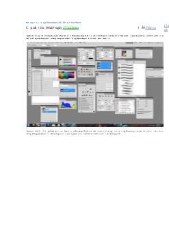 Hướng dẫn sử dụng Photoshop CS5 - Phần 2: Các Panel