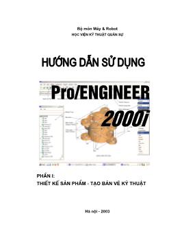 Hướng dẫn sử dụng pro/engineer 2000I