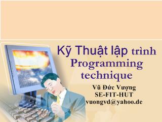 Kỹ thuật lập trình (programming technique)