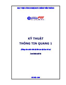 Kỹ thuật thông tin quang 1