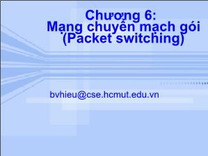Lý thuyết lập trình căn bản - Chương 6: Mạng chuyển mạch gói (Packet switching)