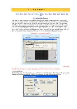 Macromedia Flash MX (Bài 1)