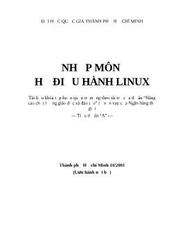 Nhập môn hệ điều hành linux