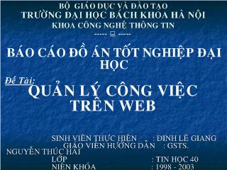 Quản lý công việc trên web