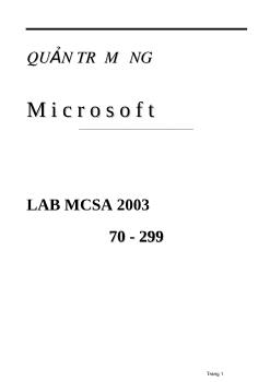 Quản trị MIcrosoft