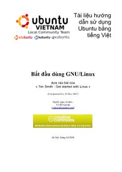 Tài liệu hướng dẫn sử dụng Ubuntu bằng Tiếng Việt