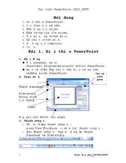 Tài liệu PowerPoint 2003