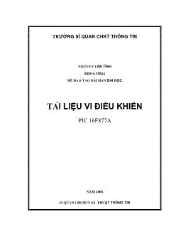 Tài liệu vi điều khiển