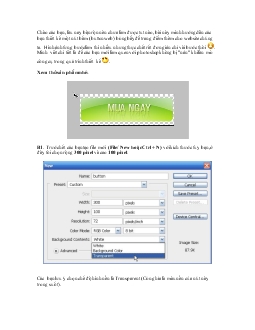 Thiết kế một nút bấm (button web) bóng bẩy để trang điểm thêm cho website