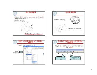 Thiết lập hướng quan sat trên mô hình 3D