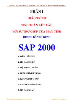 Tính toán thiết kế kết cấu bằng chương trình sap 2000