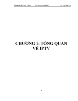 Đề tài Tổng quan về IPTV