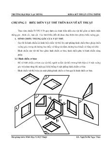 Bài giảng môn: hình họa vẽ kỹ thuật Chương 2 Biểu diễn vật thể trên bản vẽ kỹ thuật