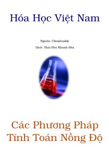 Các phương pháp tính toán nồng độ