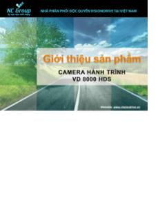 Giới thiệu sản phẩm Camera hành trình VD 8000 HDS
