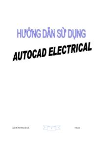 Hướng dẫn sử dụng AutoCAD Electrical