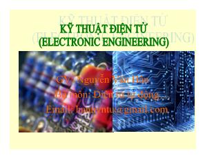 Kỹ thuật điện tử (Electronic Engineering)
