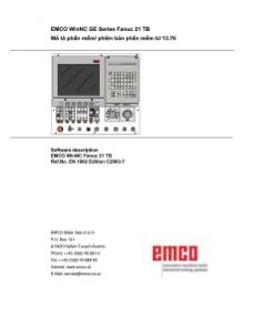 Mô tả phần mềm/ phiên bản phần mềm từ 13.76