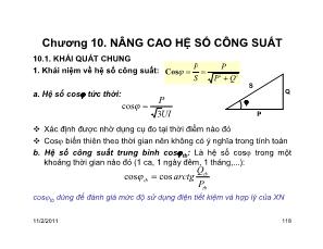 Nâng cao hệ số công suất