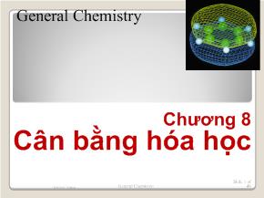 Bài giảng Cân bằng hóa học