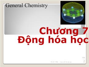 Bài giảng Động hóa học