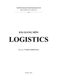 Bài giảng môn Logistics