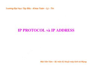 IP protocol và IP address