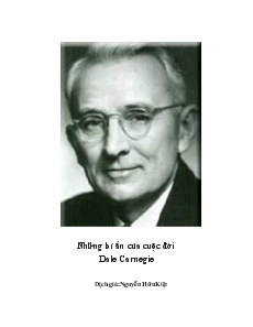 Những bí ẩn của cuộc đời Dale Carnegie