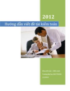 Hướng dẫn viết đề tài  kiểm toán 2012