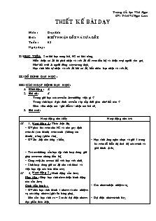 Bài giảng Biết nhận lỗi và sửa lỗi