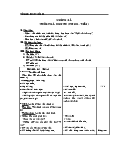 Bài giảng Chính tả ngôi nhà chung (nghe - Viết)