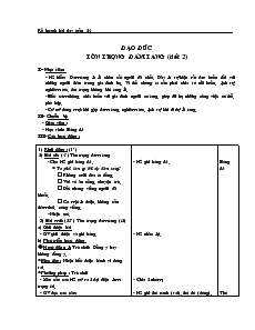 Bài giảng Đạo đức tôn trọng đám tang (tiết 2)