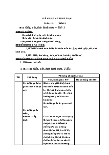 Bài giảng Gấp, cắt, dán hình tròn – Tiết 1