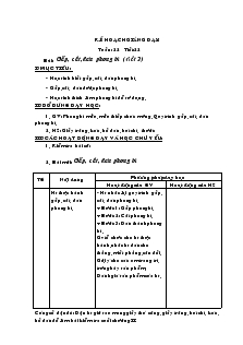 Bài giảng Gấp, cắt, dán phong bì ( tiết 2)