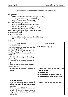 Bài giảng Làm đồng hồ để bàn (tiết 2)