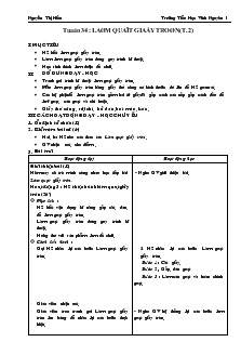 Bài giảng Làm quạt giấy tròn (tiết 2)