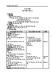 Bài giảng Ôn chữ hoa L