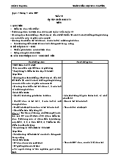 Bài giảng Ôn tập cuối học kỳ I tiết 1