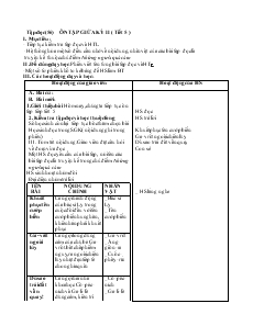 Bài giảng Ôn tập giữa kỳ 2 ( tiết 5 )