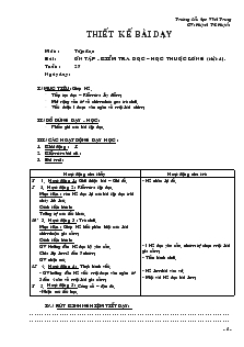 Bài giảng Ôn tập - Kiểm tra đọc – học thuộc lòng (tiết 4)