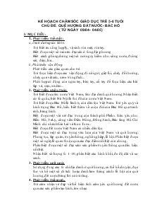 Bài giảng Quê hương đất nước- Bác Hồ ( từ ngày 09/04- 04/05)