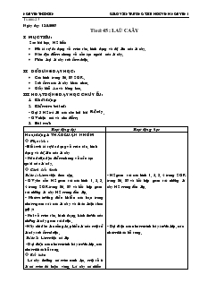 Bài giảng Tiết 45 : lá cây